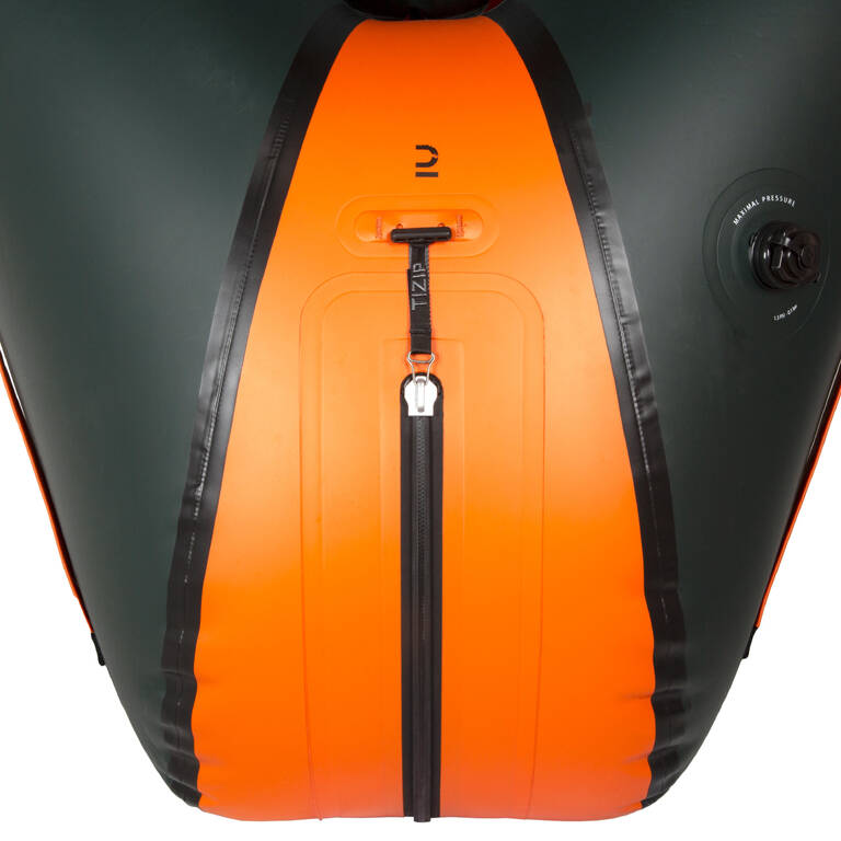 Kayak Sungai Inflatable Packraft 1 orang TPU Ritsleting Waterproof PR 500