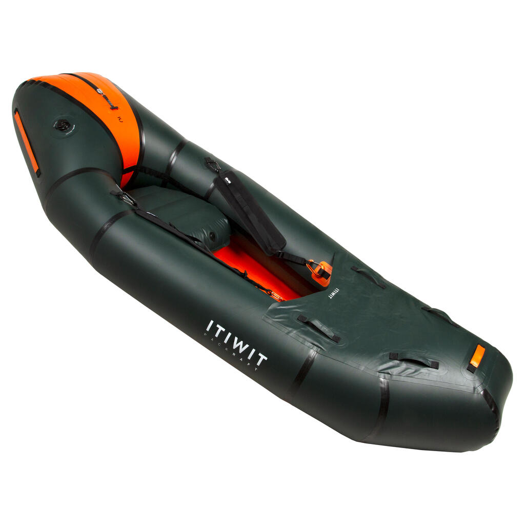 Nastaviteľné opierky na kolená na packraft 500