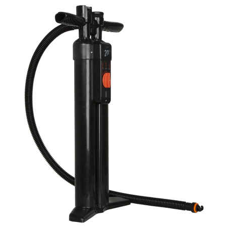 FAST AND EASY HIGH-PRESSURE 20 PSI TRIPLE-ACTION STAND-UP PADDLEBOARDING PUMP