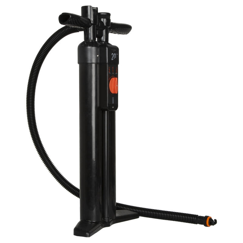 FAST AND EASY HIGH-PRESSURE 20 PSI TRIPLE-ACTION STAND-UP PADDLEBOARDING  PUMP ITIWIT - Decathlon