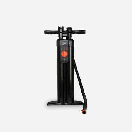 FAST AND EASY HIGH-PRESSURE 20 PSI TRIPLE-ACTION STAND-UP PADDLEBOARDING PUMP