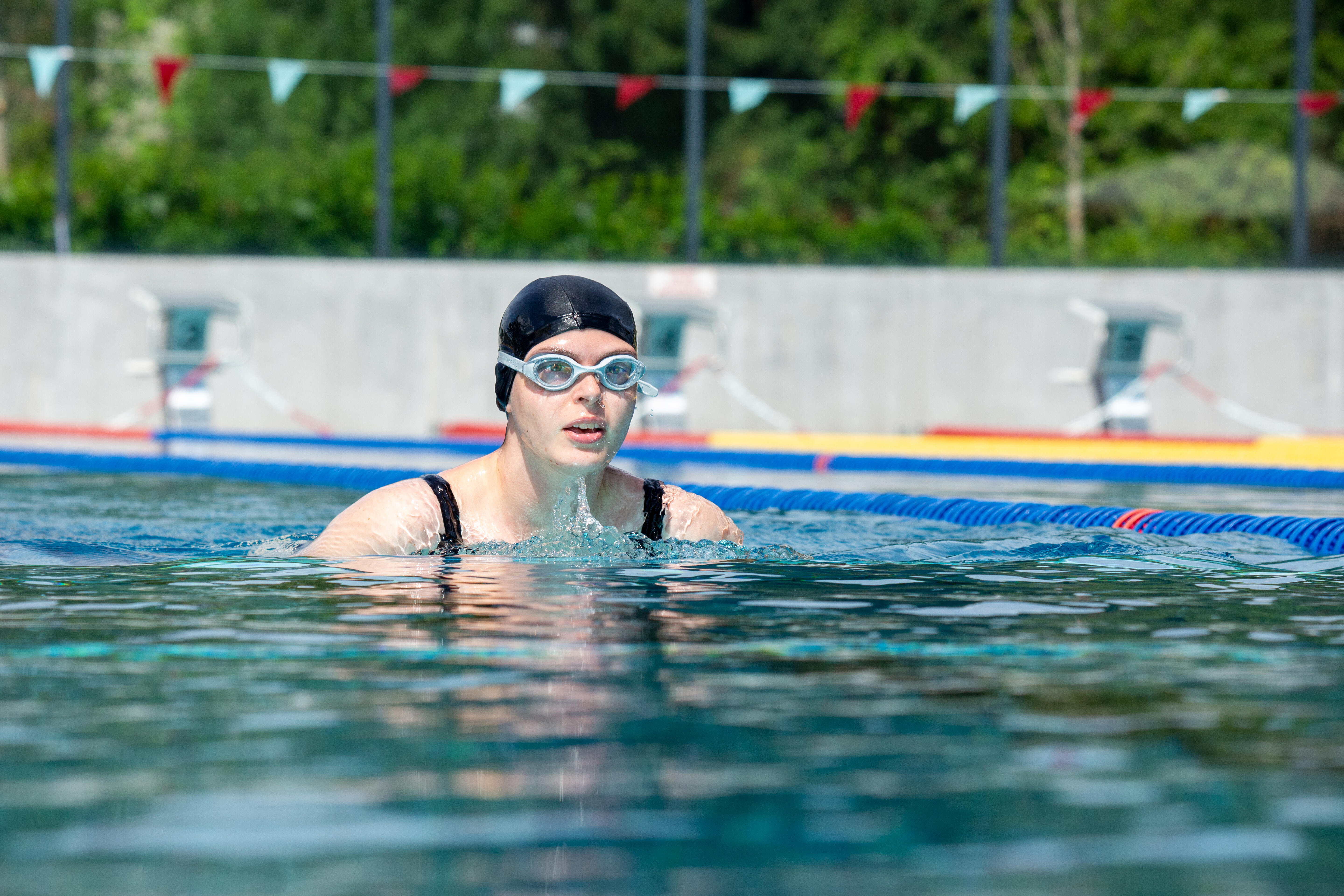 Swimming Goggles Clear Lenses - Ready 100 Grey - NABAIJI