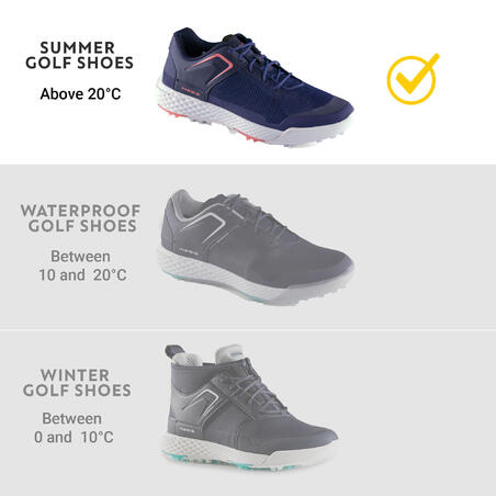 CHAUSSURES GOLF FEMME GRIP DRY  BLANCHES