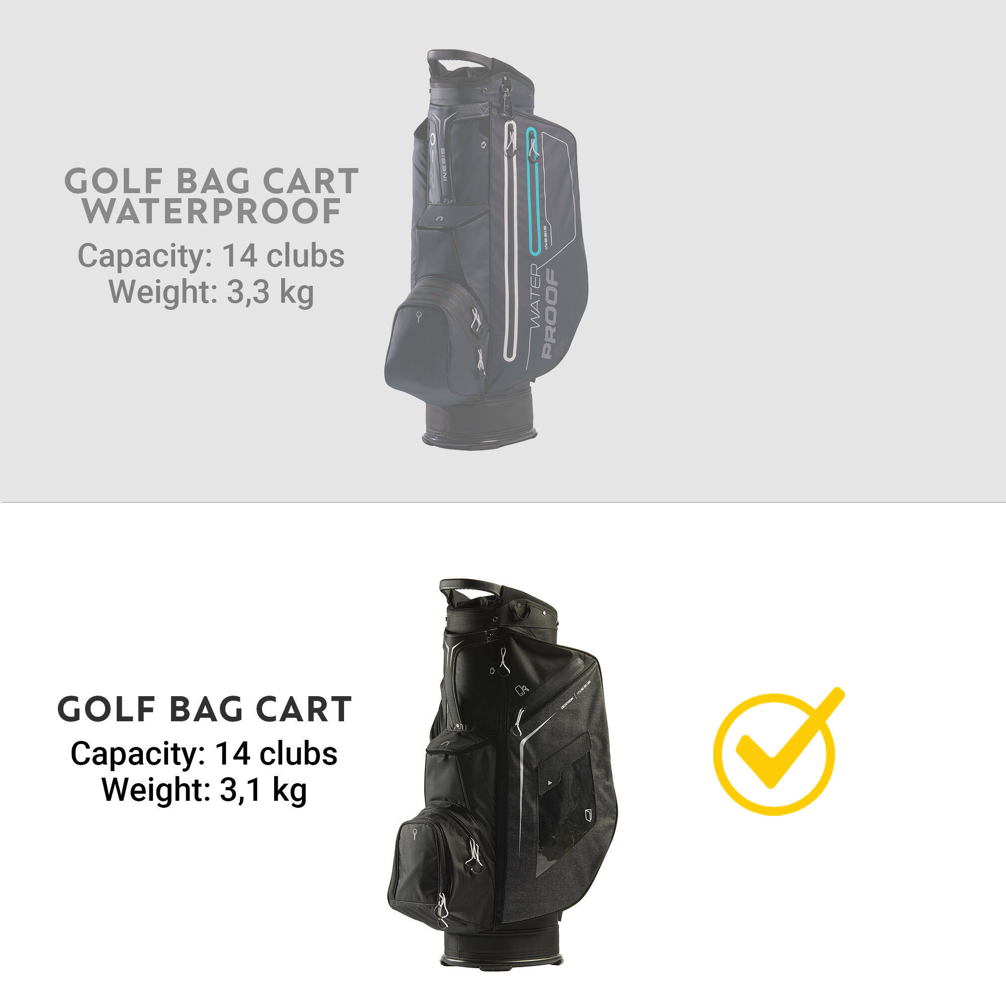 Golf Trolley Bag Black -  4