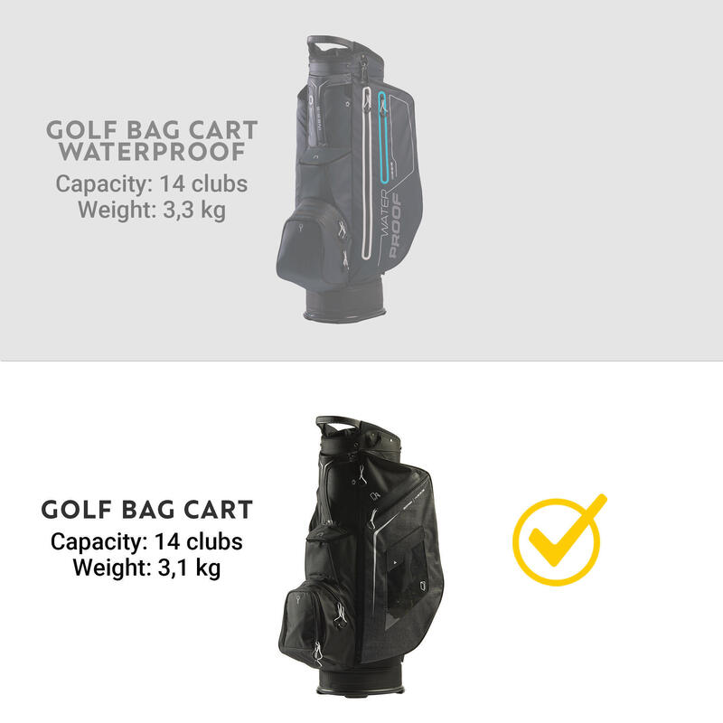 Golfový bag na vozík černý