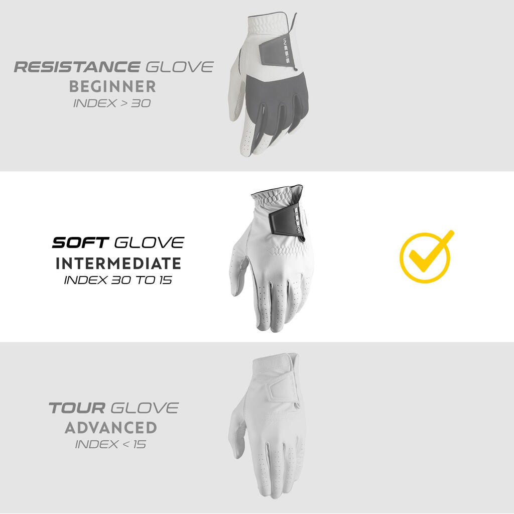 Men’s golf glove right handed - 500 black