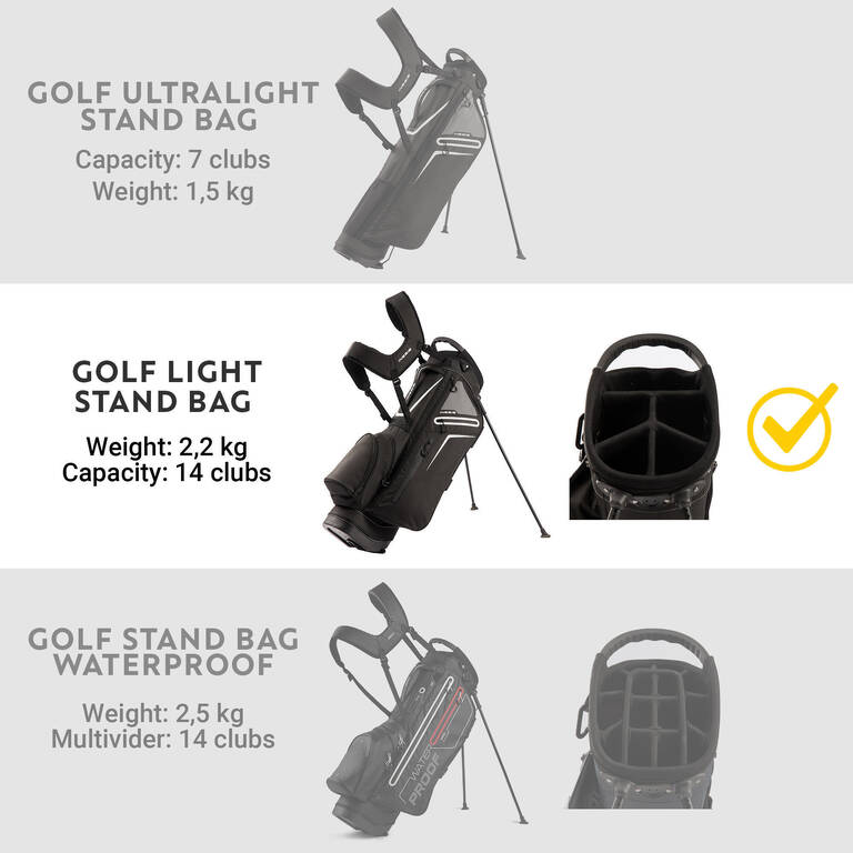 GOLF STAND BAG - Grey