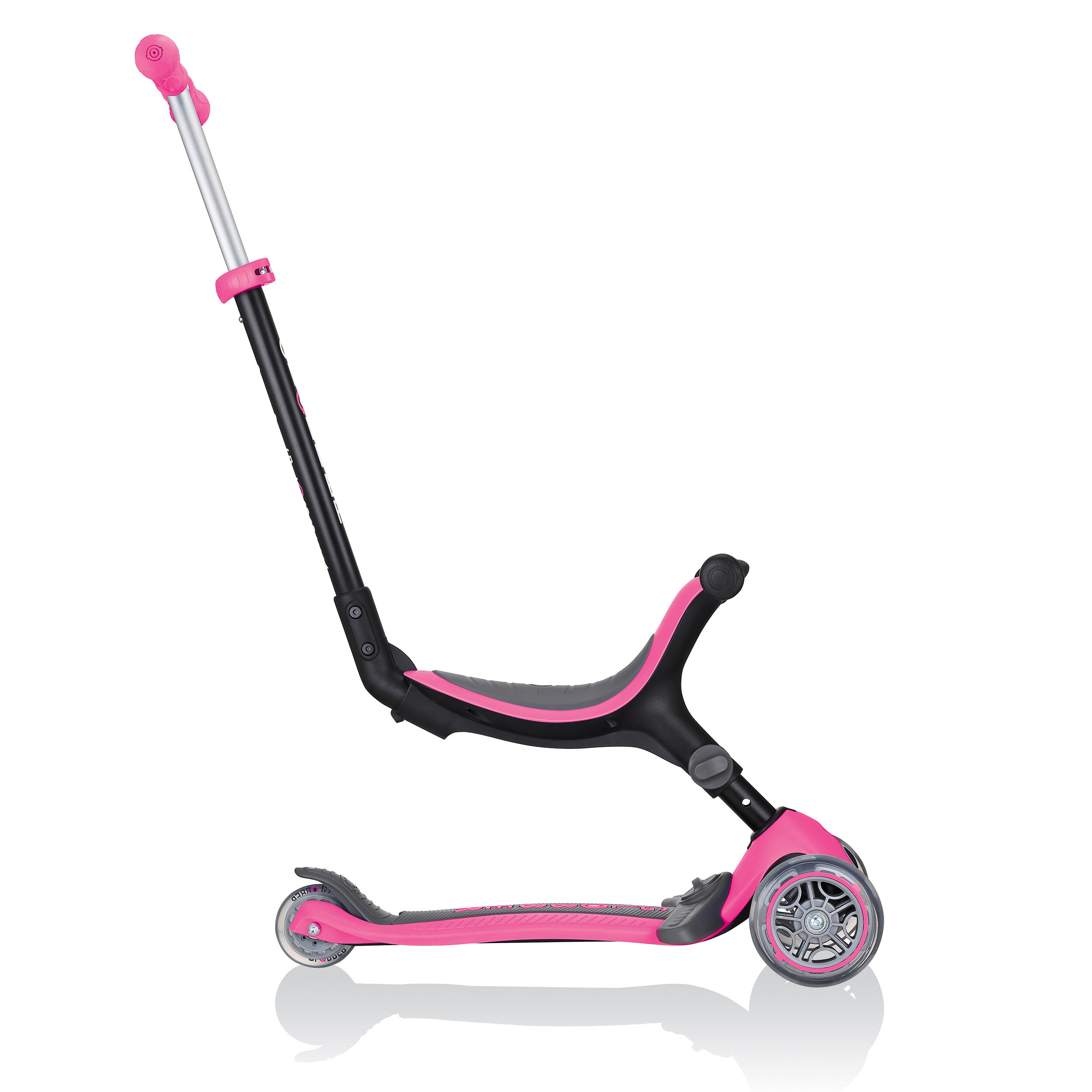 Trottinette évolutive 3 roues avec siège GLOBBER G0-UP FOLDABLE PLUS ROSE 4/10
