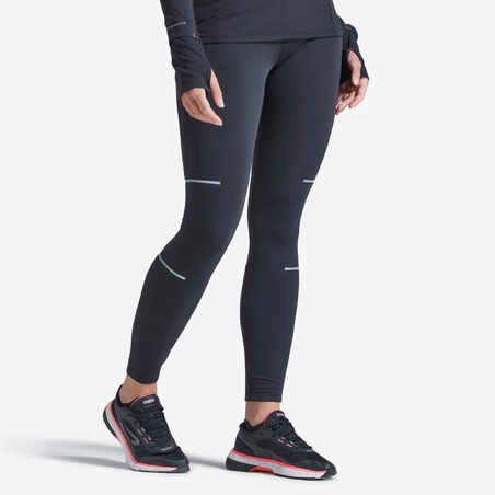 Warm Women's Warm Running Tights - black