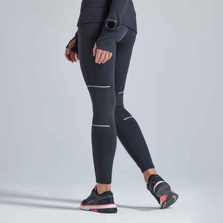 Warm Women's Warm Running Tights - black