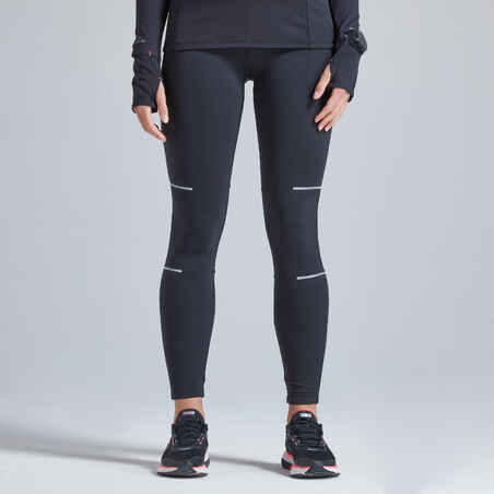 Moteriškos bėgimo tamprės "Kiprun Warm“, juodos