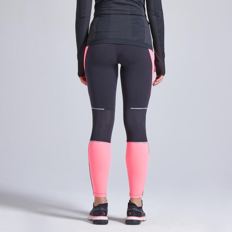 COLLANT RUNNING CHAUD FEMME KIPRUN WARM NOIR ROSE