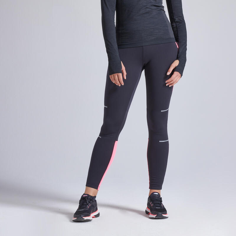 COLLANT RUNNING CHAUD FEMME KIPRUN WARM NOIR ROSE