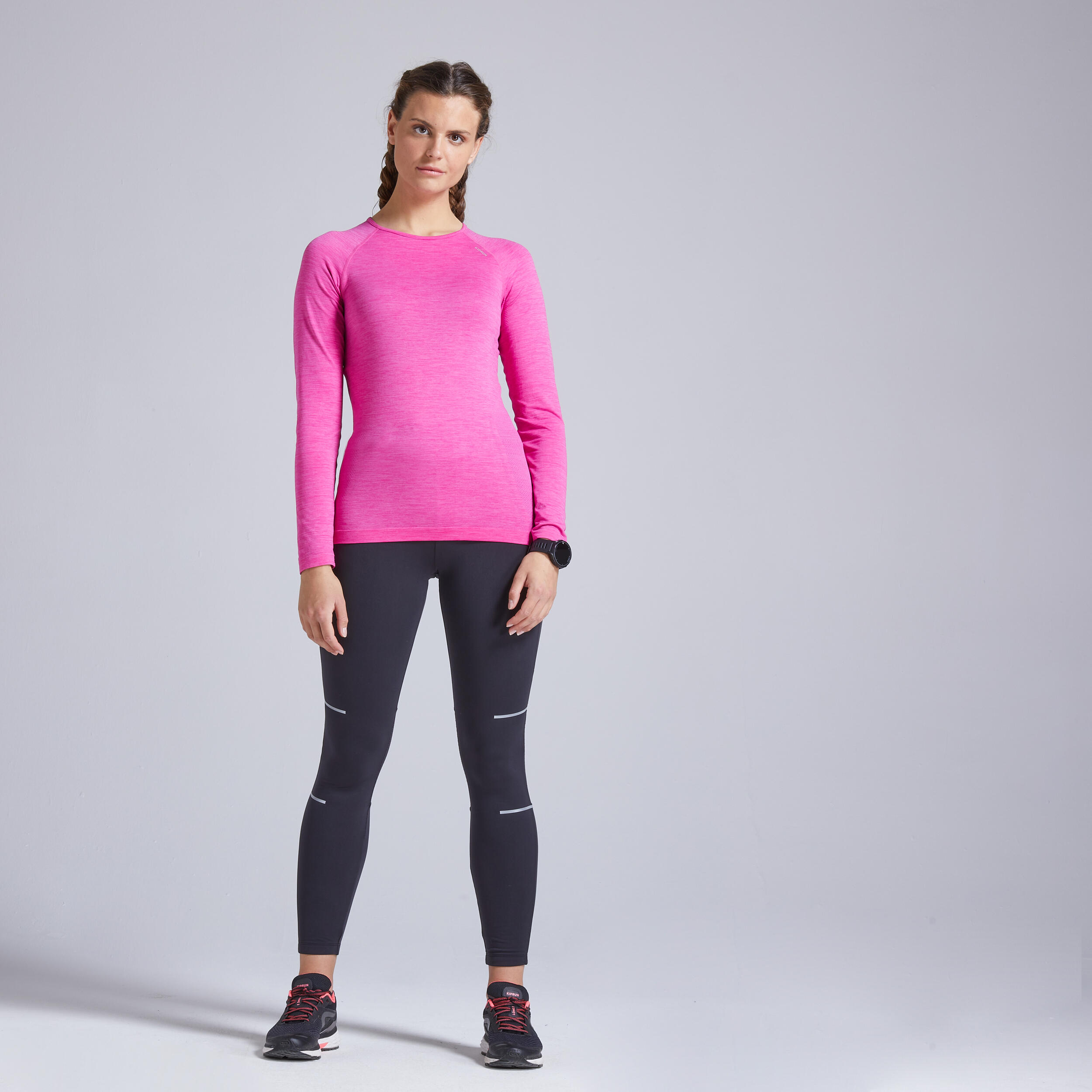 KIPRUN Kiprun Skincare Light Women's Running Breathable Long-Sleeved T-Shirt - pink