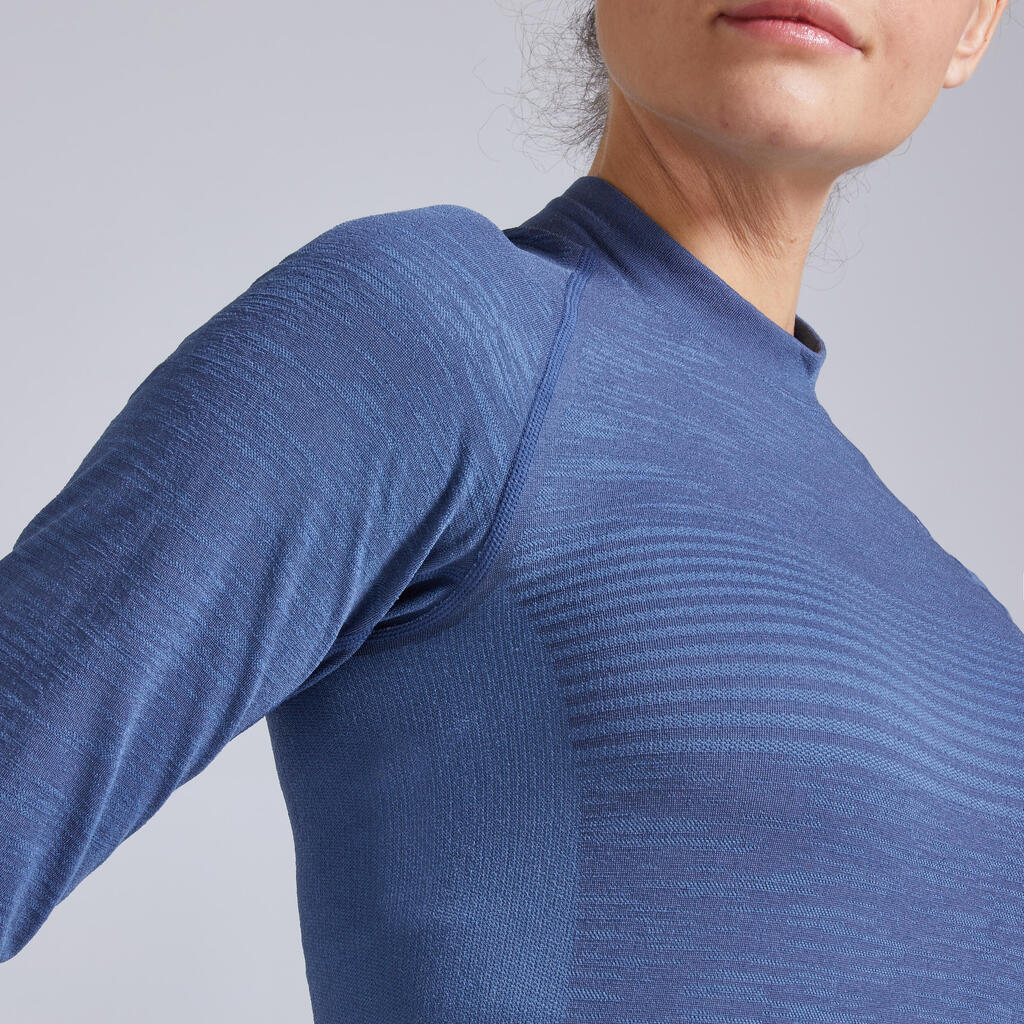 Skincare Women's Long-Sleeved Running T-Shirt - Slate Blue