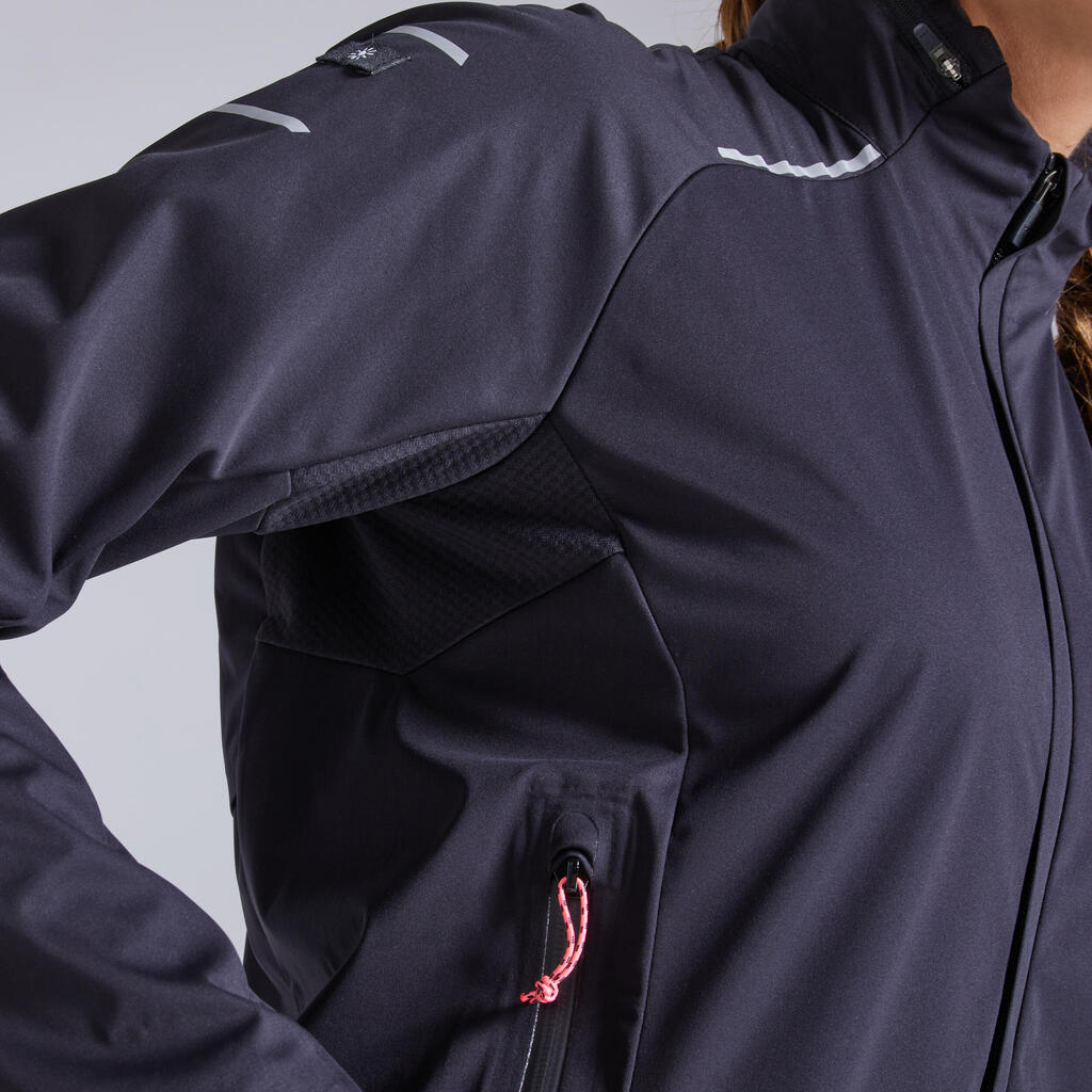 KIPRUN WARM REGUL WOMEN'S RUNNING JACKET BLUE