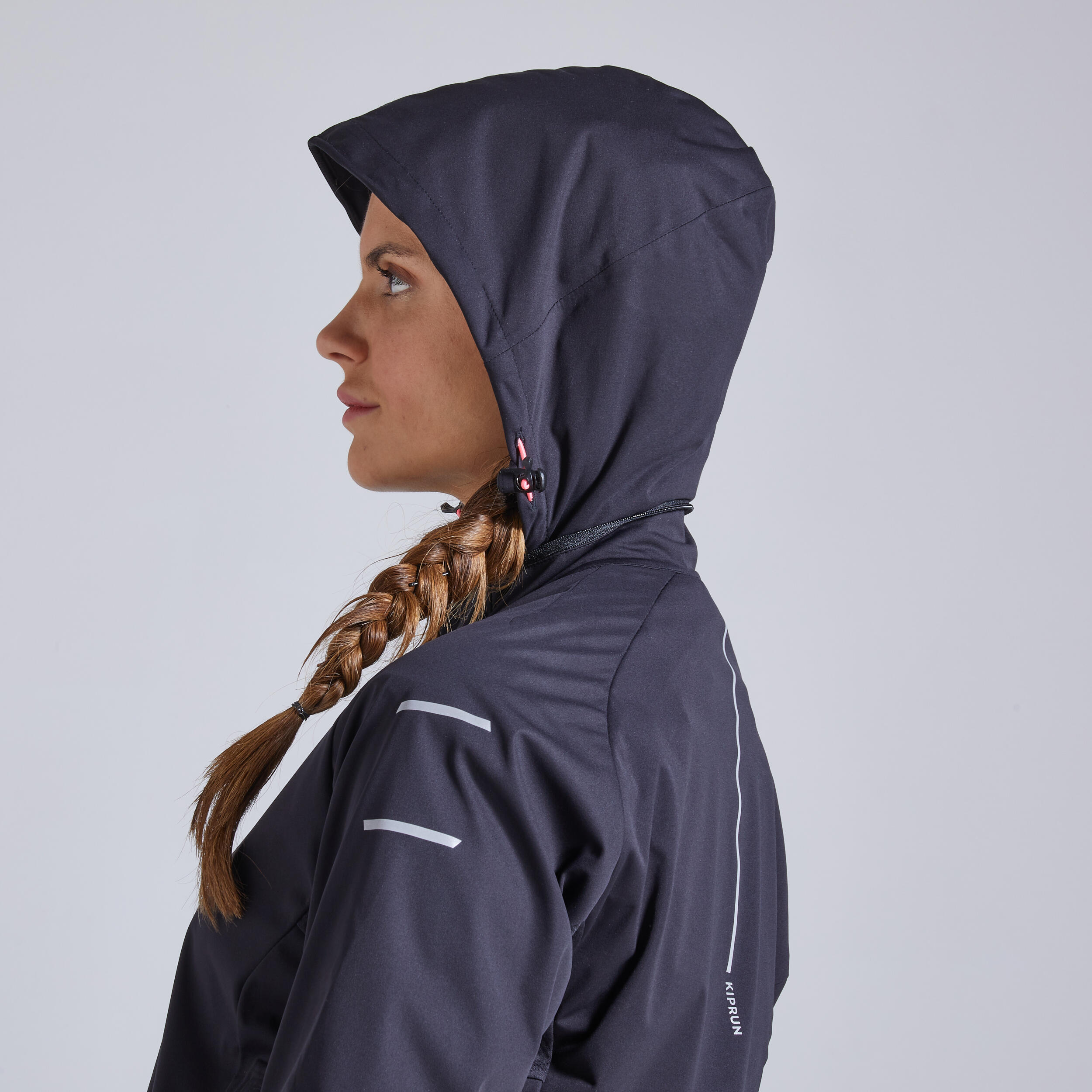 Kiprun Warm Regul Women's Running Water Repellent Windproof Jacket - Black 6/12