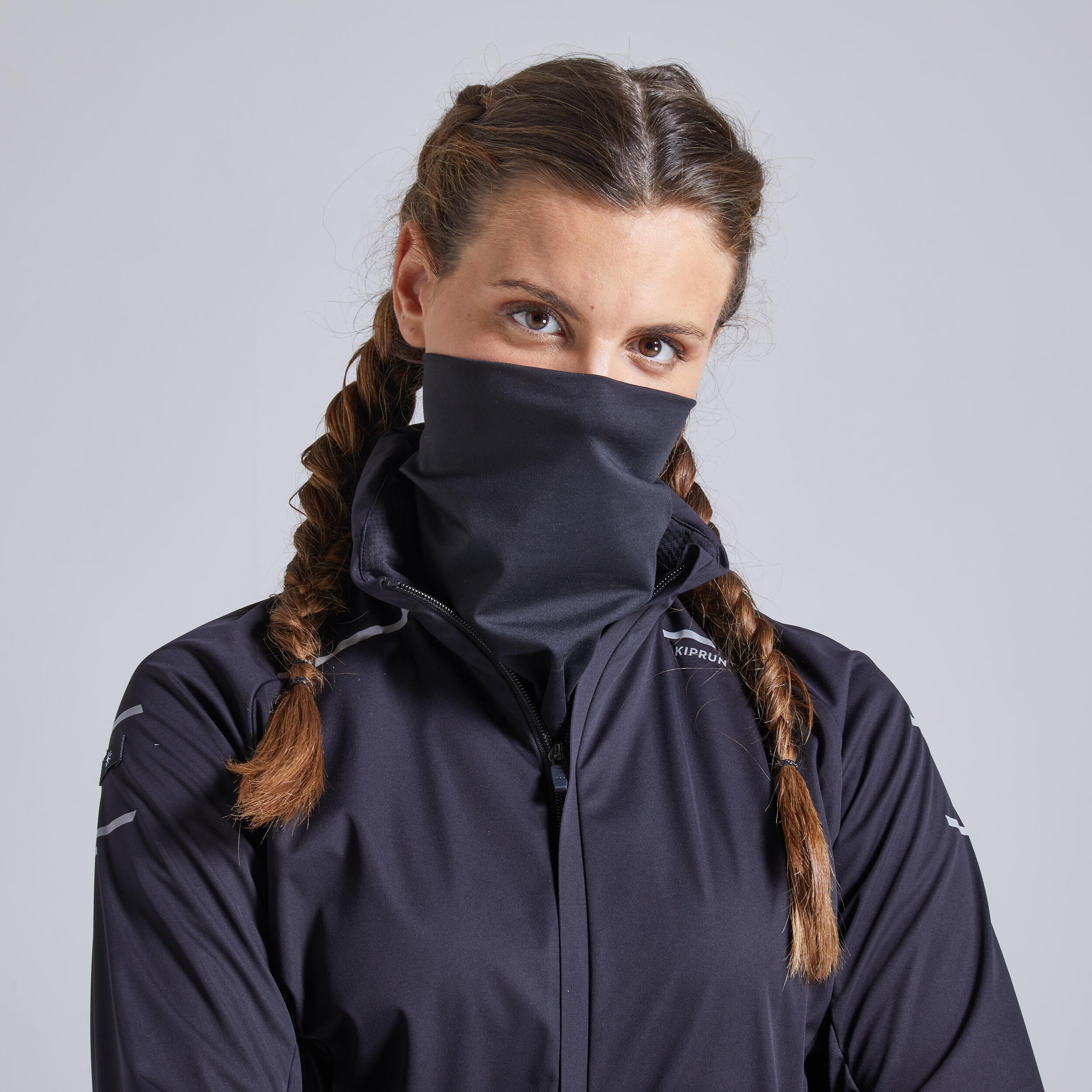 Kiprun Warm Regul Women's Running Water Repellent Windproof Jacket - Black 7/12