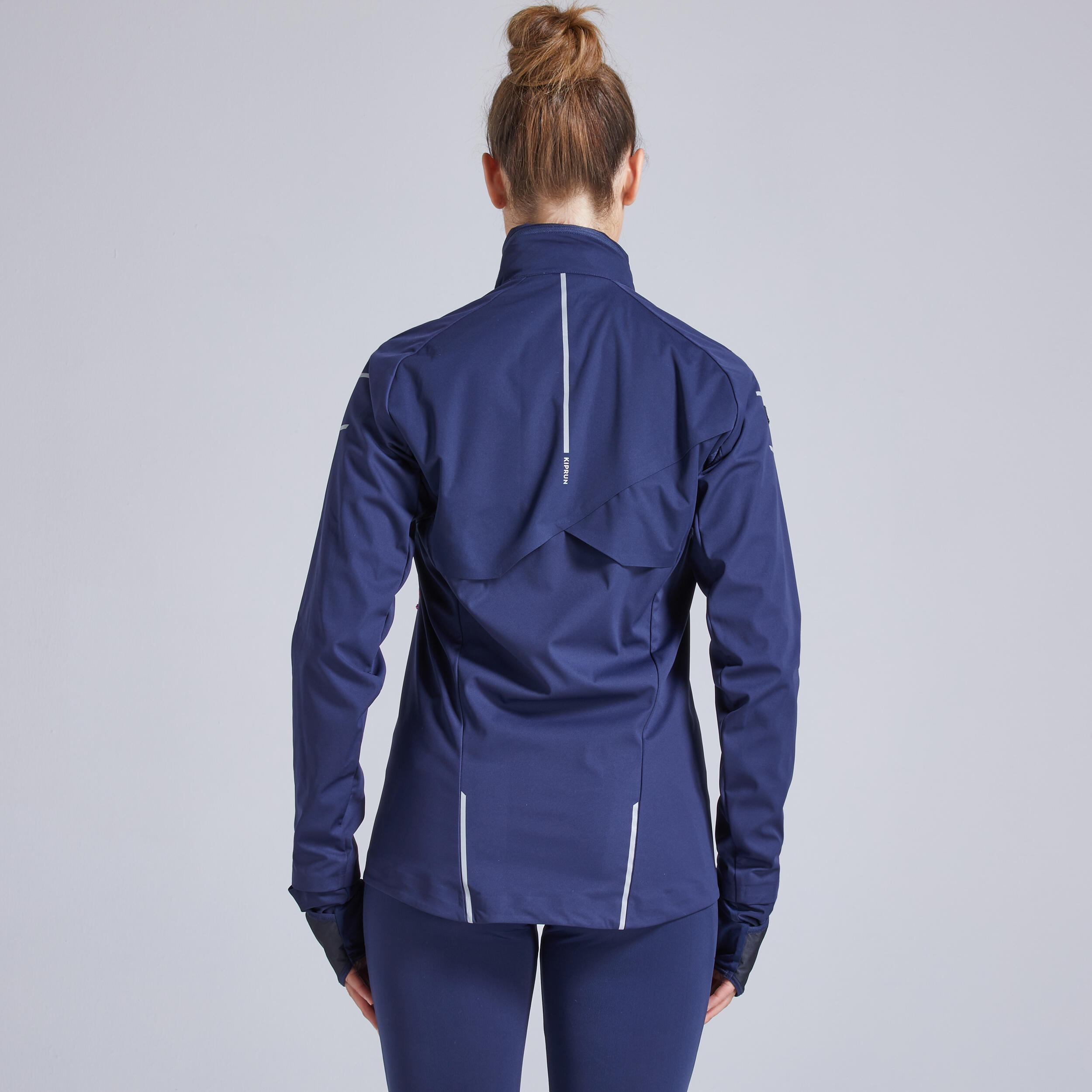 Warm Regul Women's Winter Running Windproof Water Repellent Jacket - navy 2/12