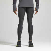 Kiprun Warm Men's Running Tights - Black/Grey