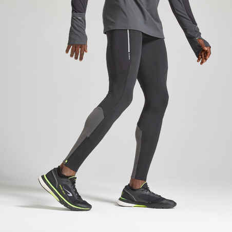 KIPRUN MEN'S COMPRESSION RUNNING TIGHTS - BLACK