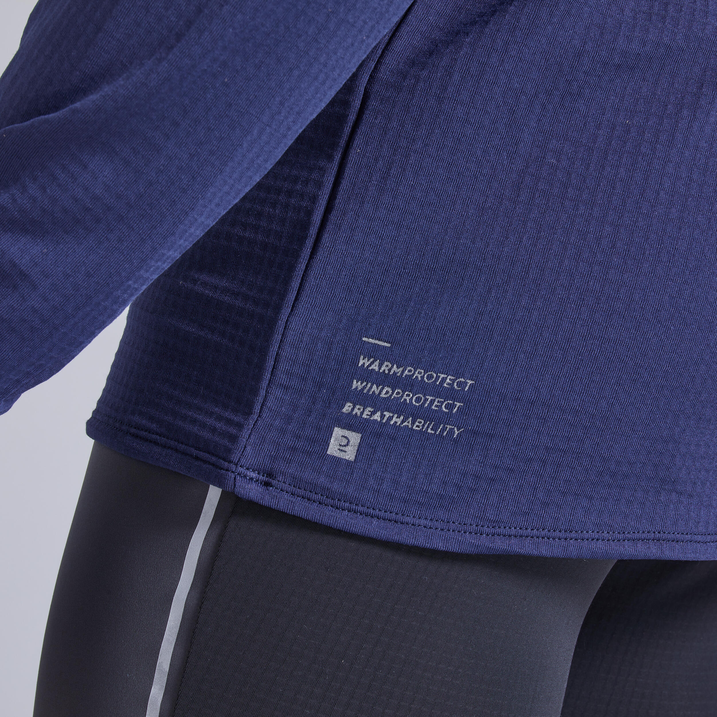 WARM LIGHT MEN'S LS WINTER RUNNING SHIRT BLUE 8/12