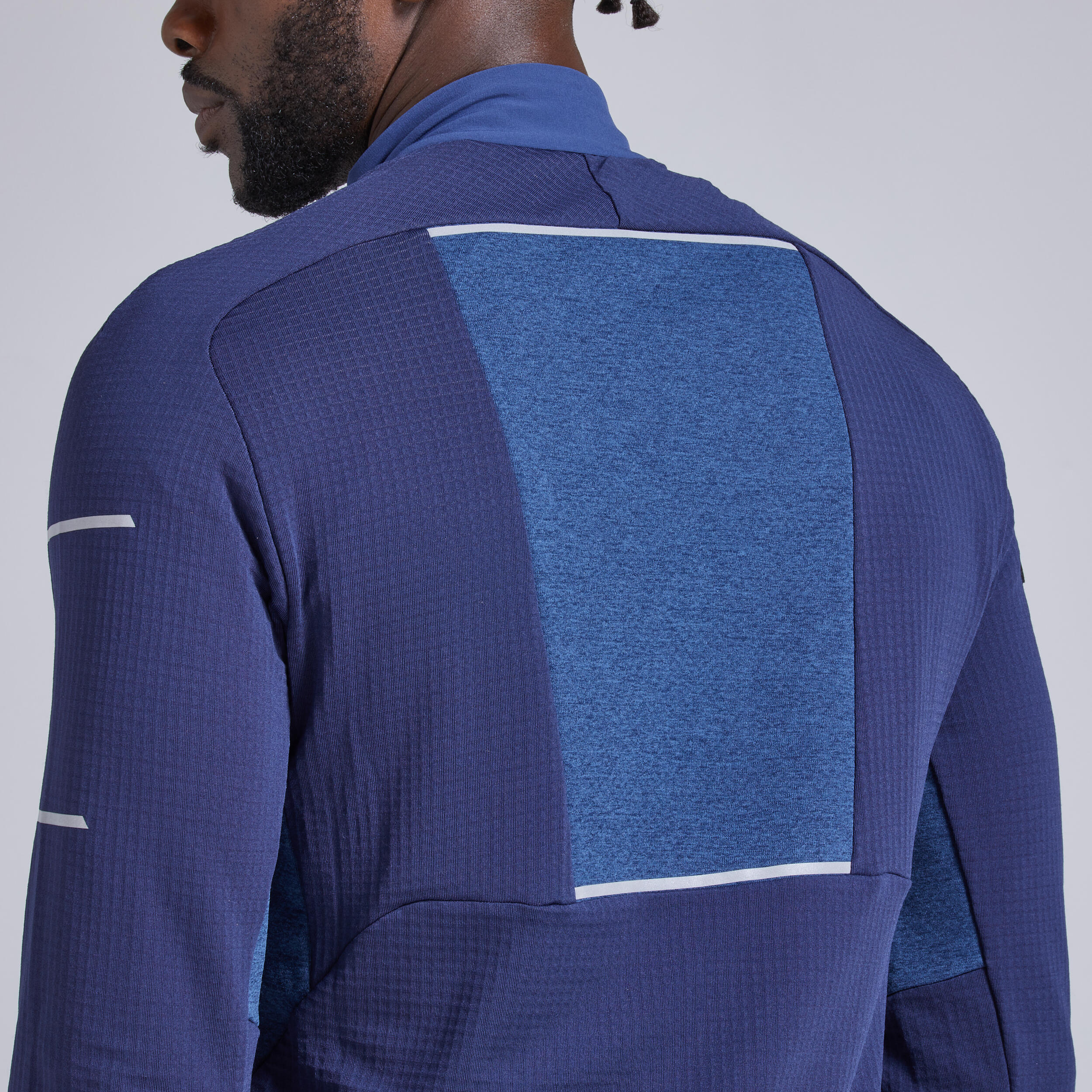 WARM LIGHT MEN'S LS WINTER RUNNING SHIRT BLUE 7/12
