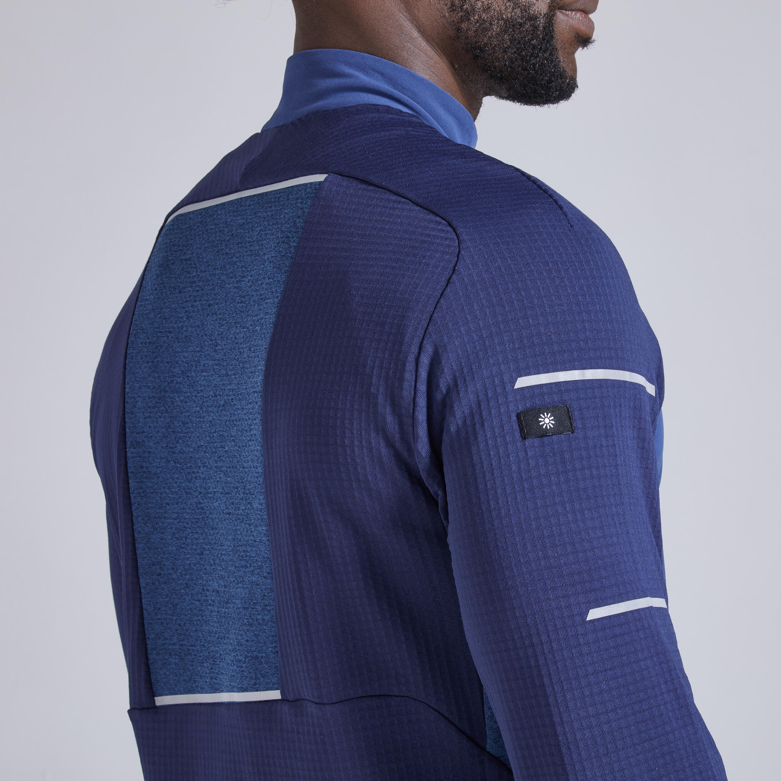 WARM LIGHT MEN'S LS WINTER RUNNING SHIRT BLUE 5/12