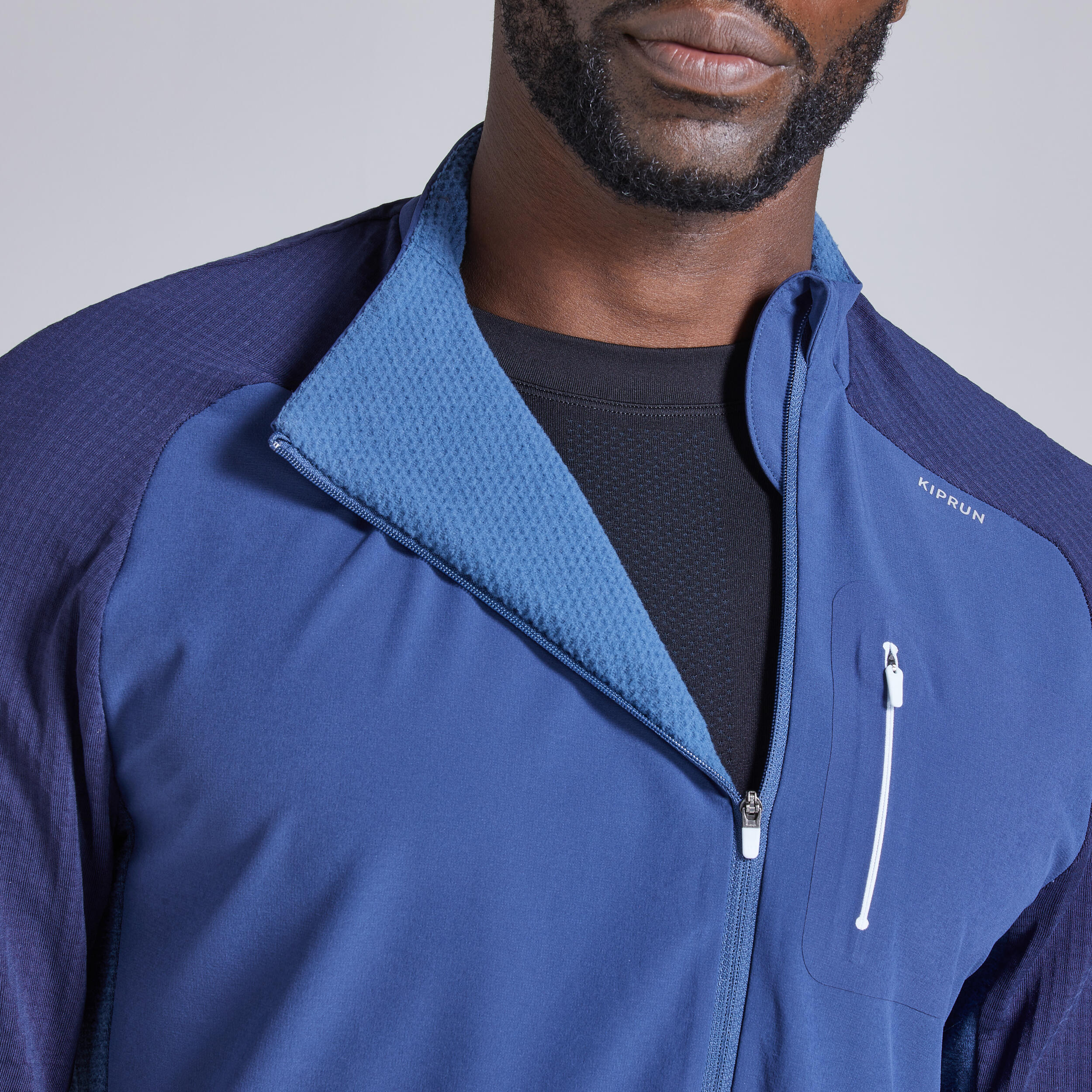 WARM LIGHT MEN'S LS WINTER RUNNING SHIRT BLUE 6/12