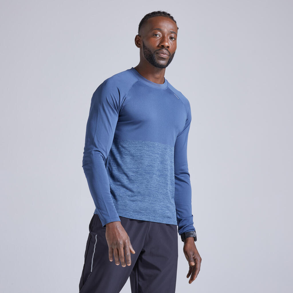 Laufshirt langarm atmungsaktiv Kiprun Care Herren limitierte Auflage