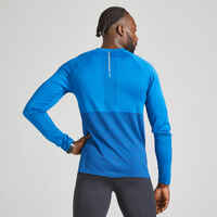 KIPRUN CARE MEN'S LONG-SLEEVED BREATHABLE RUNNING T-SHIRT-ROYAL BLUE