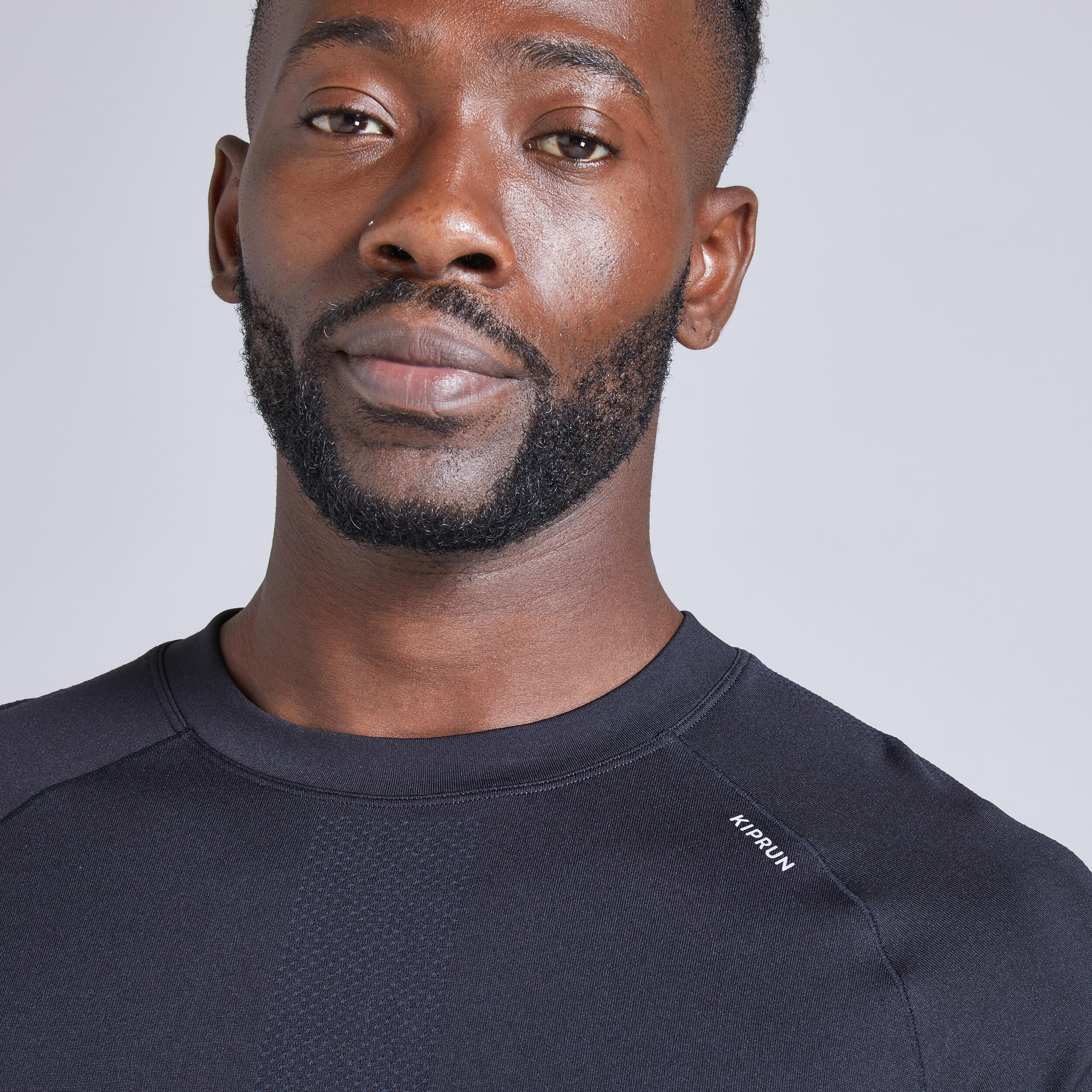 Long Sleeve Running T-Shirt  - Run 500 Black - KIPRUN