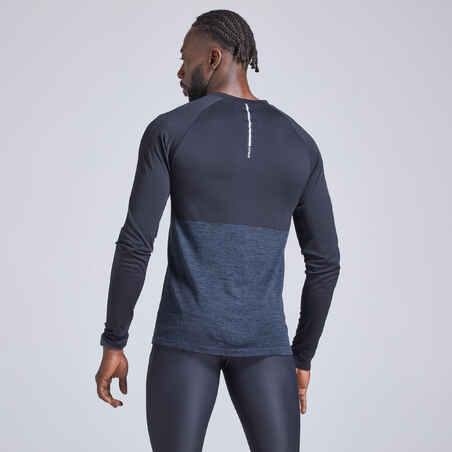 חולצת ריצה נושמת לגברים   – שחור