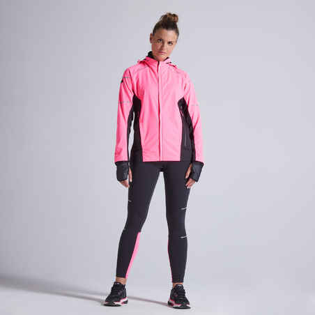 KIPRUN WARM REGUL WOMEN'S RUNNING JACKET FLUO PINK