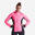 VESTE RUNNING FEMME KIPRUN WARM REGUL ROSE FLUO