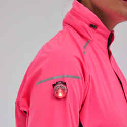 KIPRUN WARM REGUL WOMEN'S RUNNING JACKET FLUO PINK