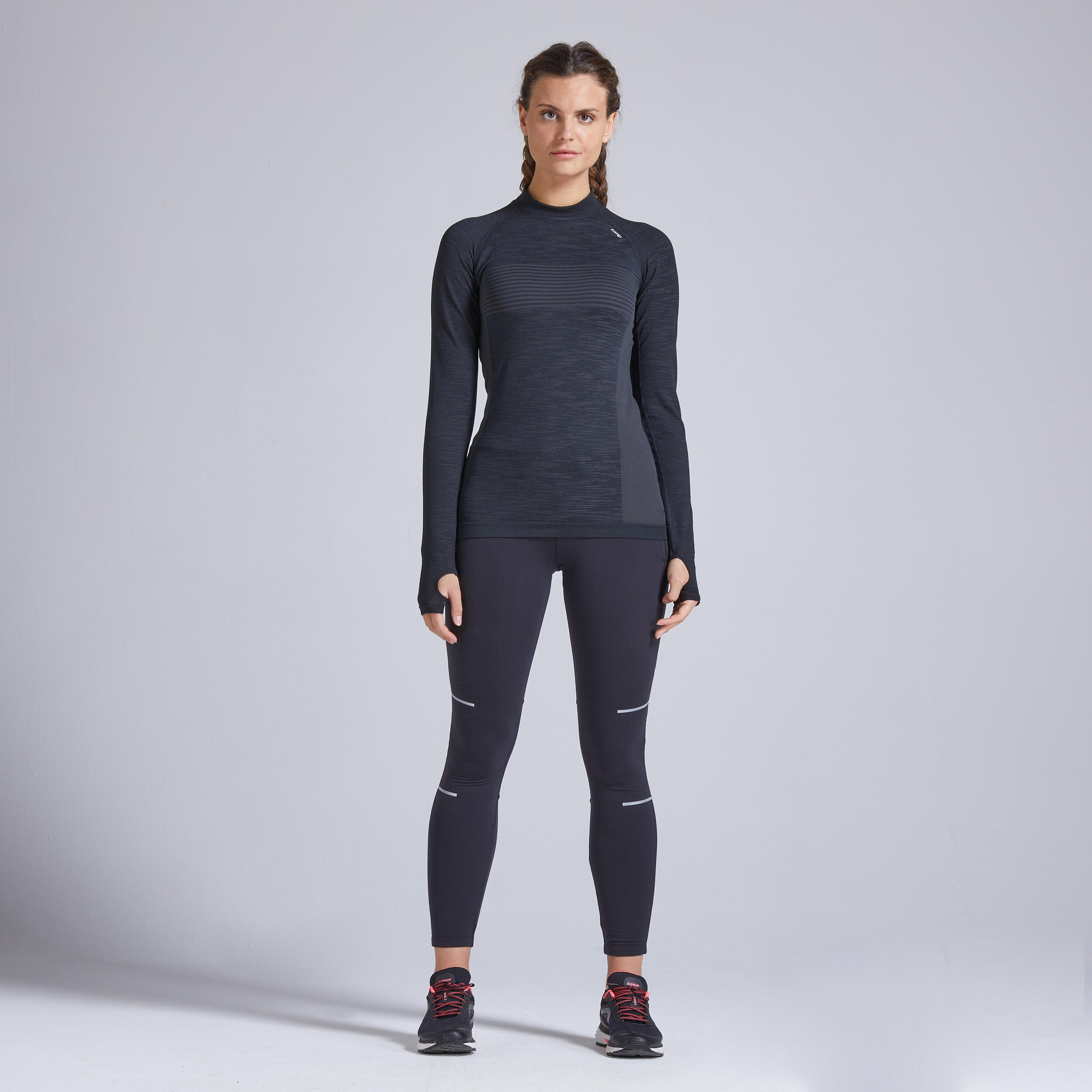 SKINCARE WOMEN'S LONG-SLEEVED RUNNING T-SHIRT - BLACK 6/6