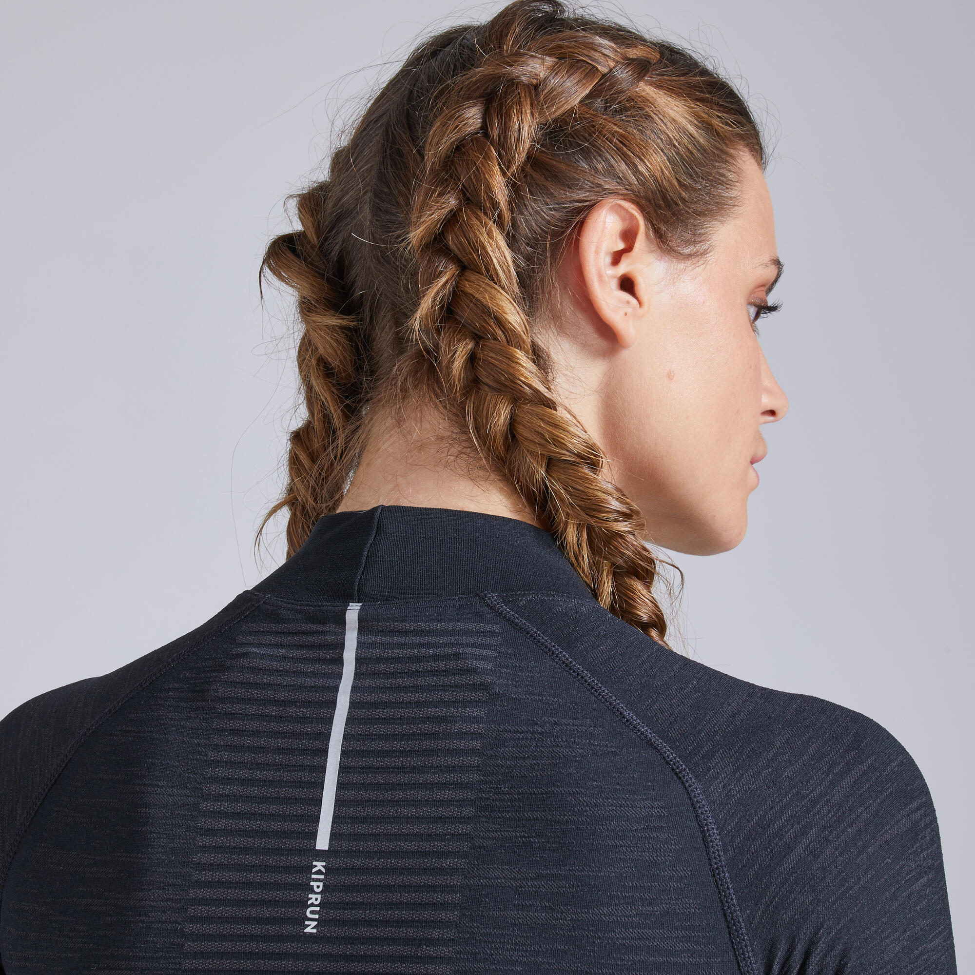Maglia termica manica lunga running donna KIPRUN SKINCARE nera KIPRUN |  DECATHLON