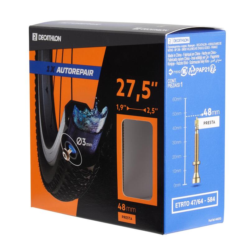 27,5 × 1,90/2,50 - 48 mm İç Lastik Presta Valf Uyumlu