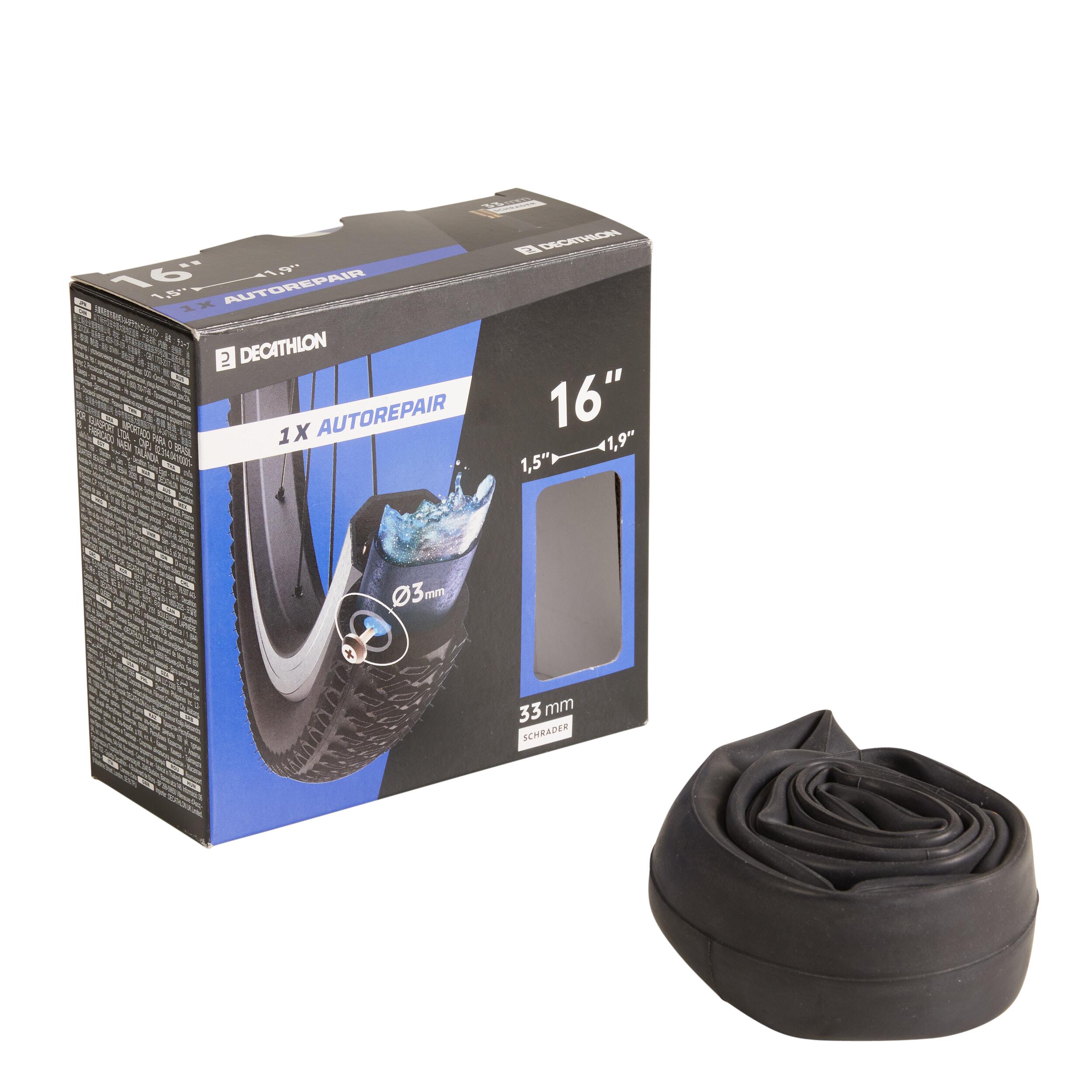CHAMBRE AIR 16x1 5 1 9 SCHRADER AUTO REPARANTE Decathlon