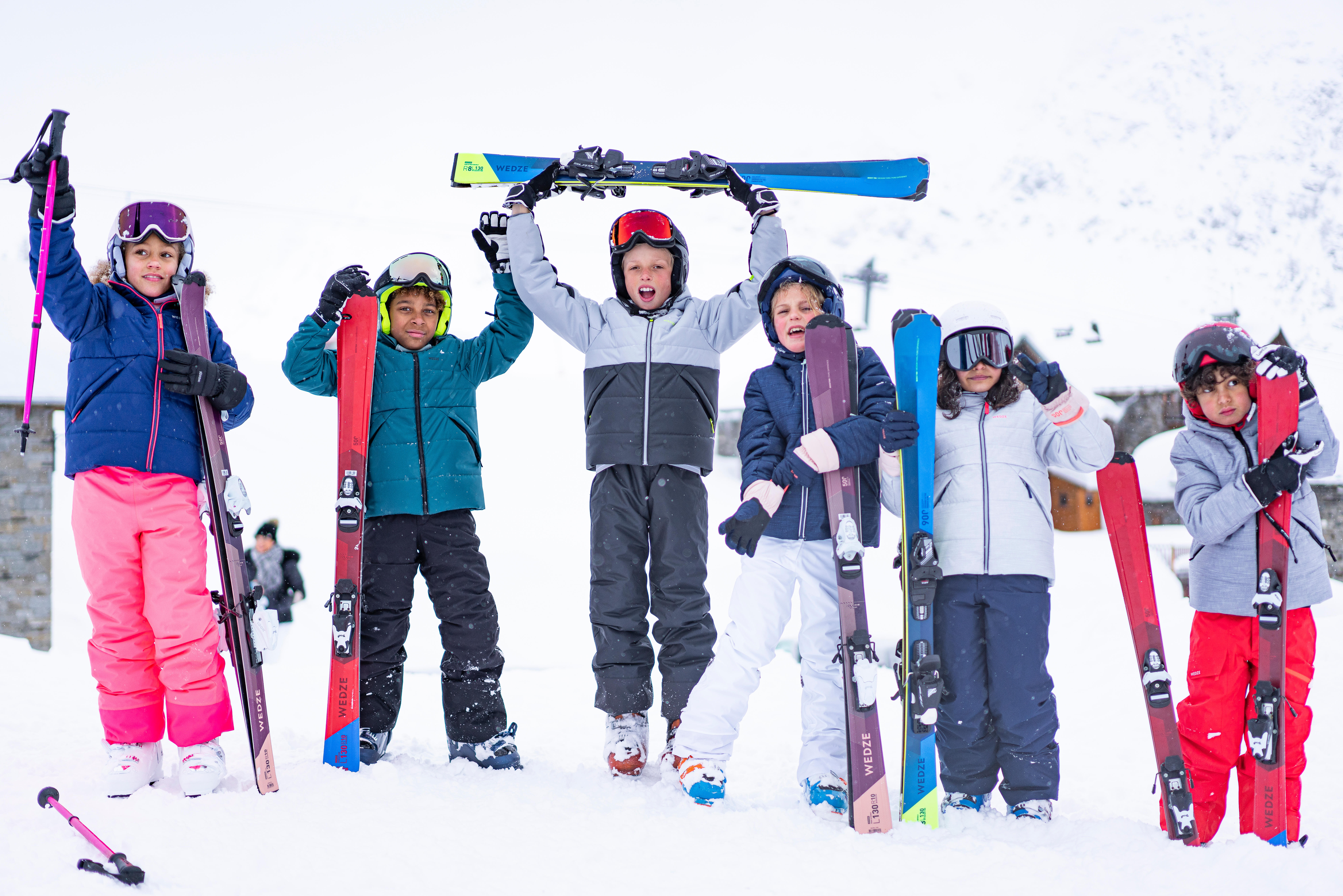 Manteau de ski enfant – 180 gris - WEDZE