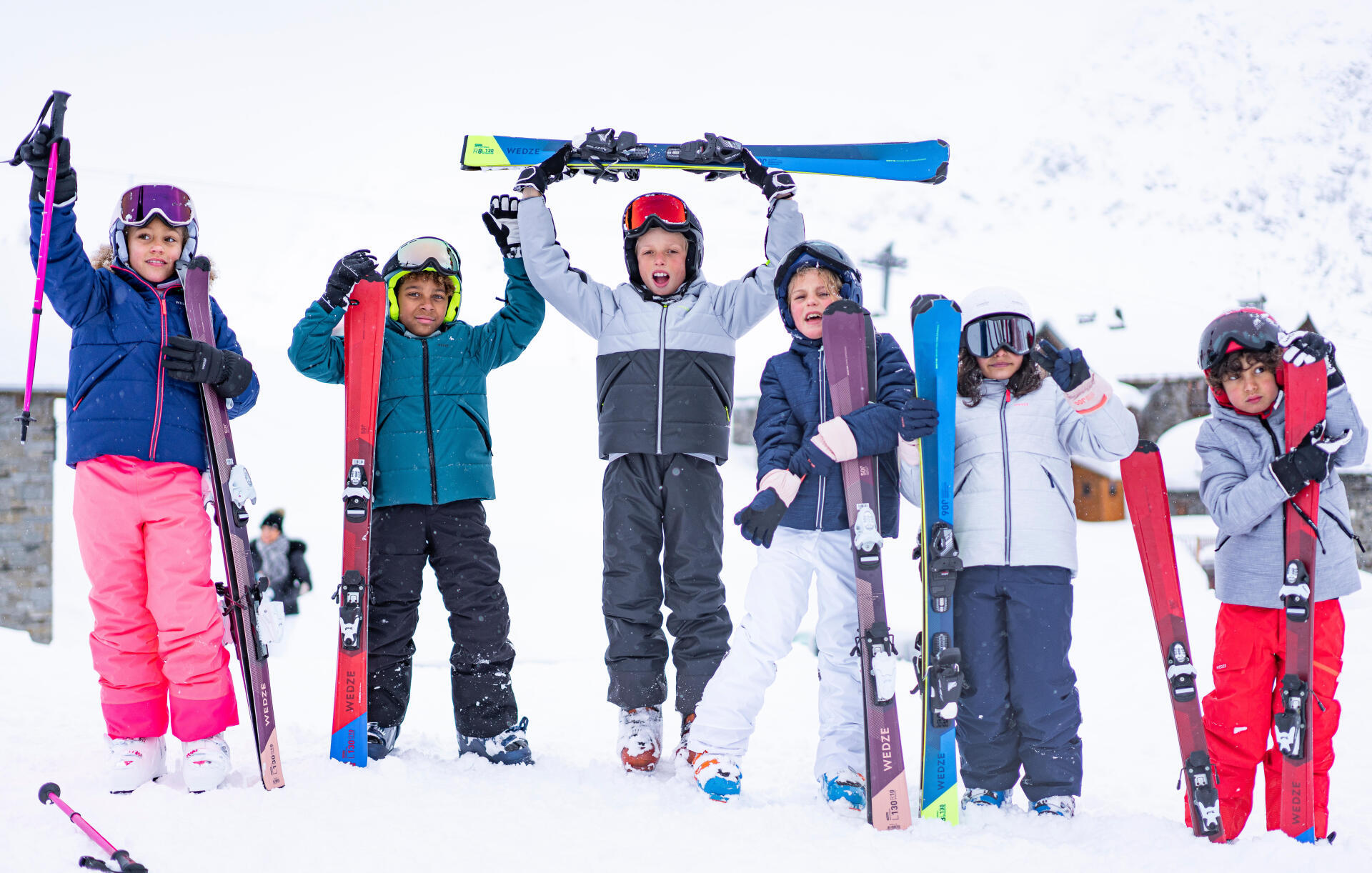 enfants au ski