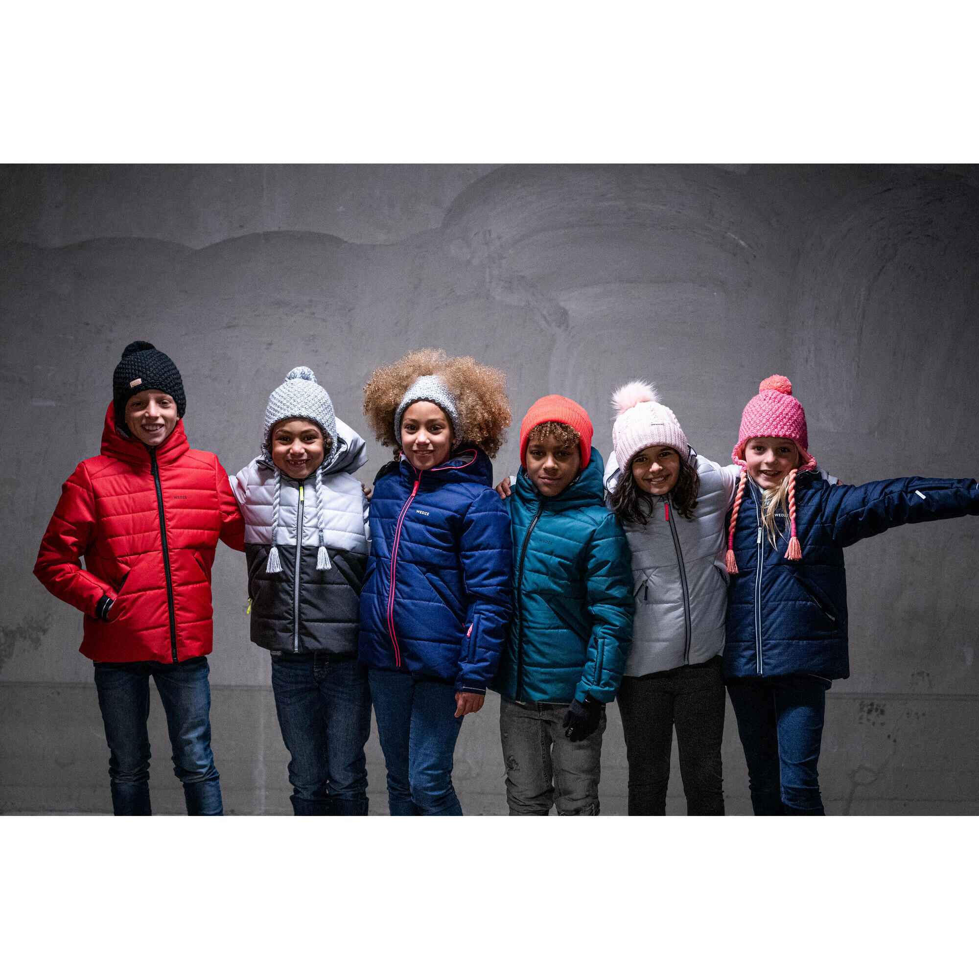 VERY WARM AND WATERPROOF CHILDREN'S SKI JACKET - 100 WARM - NAVY BLUE