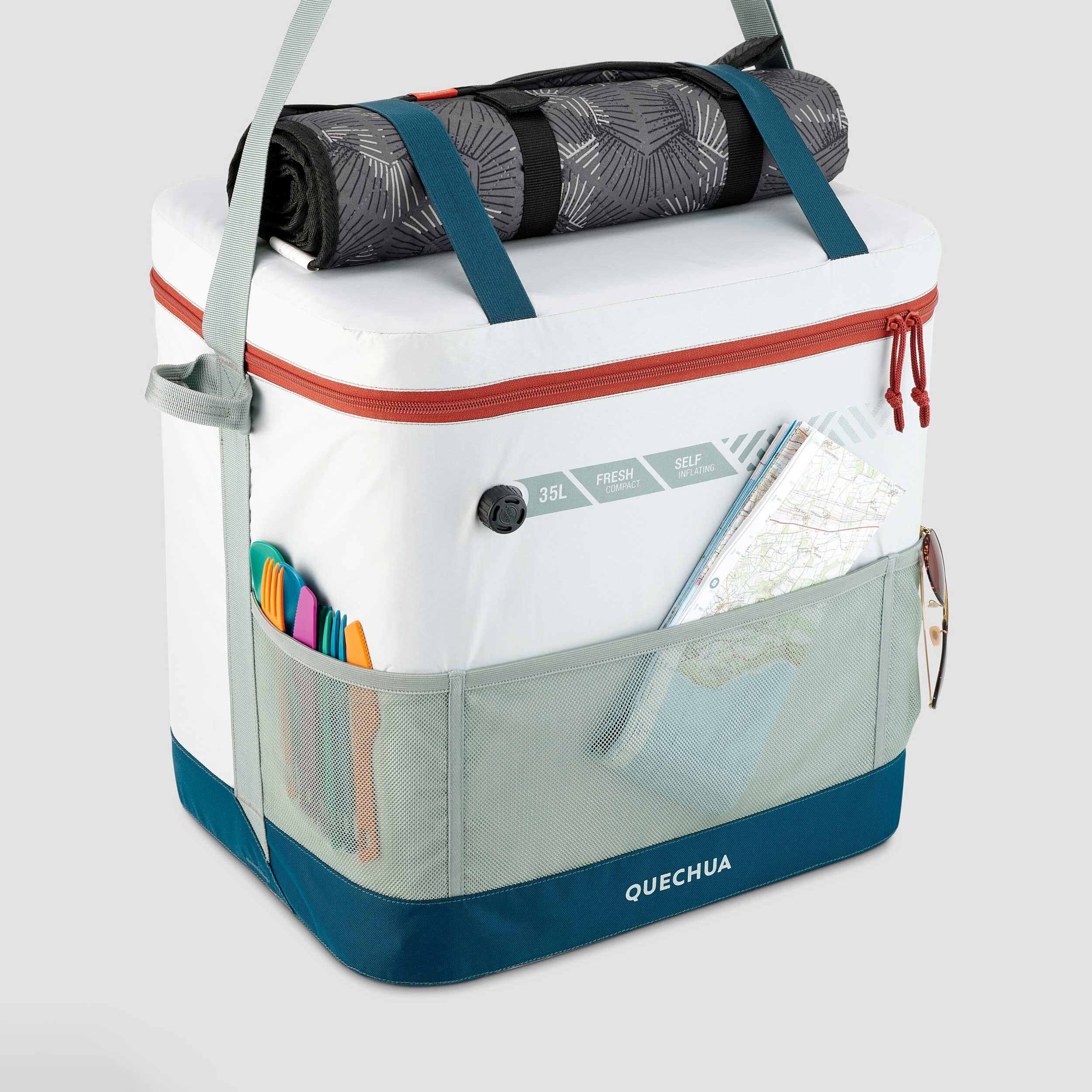 FLEXIBLE CAMPING COOLER - 35 LITERS - KEEPS COOL FOR 17 HOURS