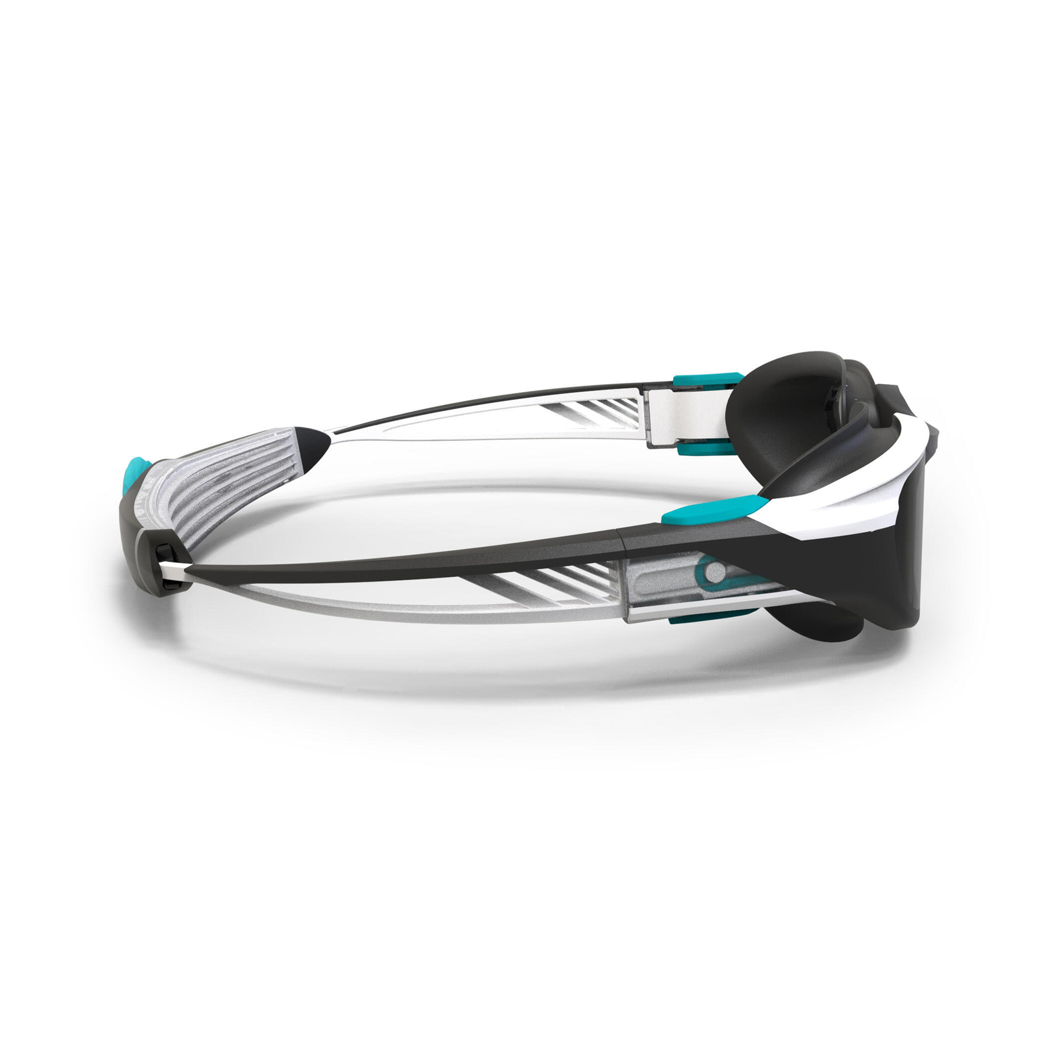 Swimming goggles - TURN Size S - Smoked Lenses - White/Black/Turquoise 2/7