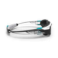 Swimming goggles - TURN Size S - Smoked Lenses - White/Black/Turquoise