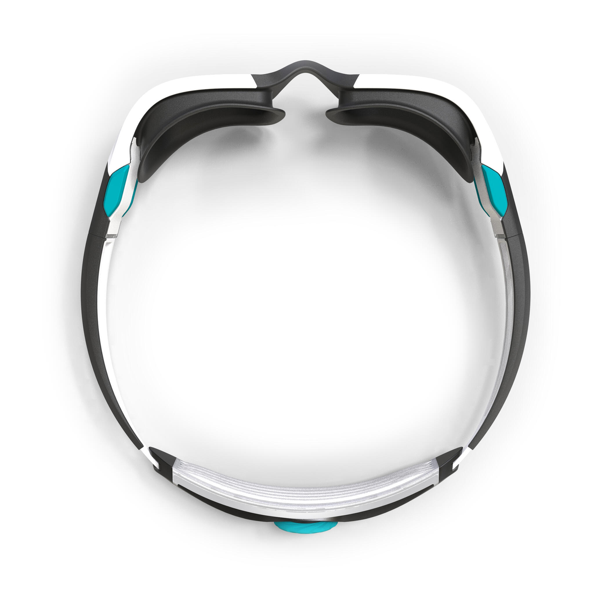 Swimming goggles - TURN Size S - Smoked Lenses - White/Black/Turquoise 4/7