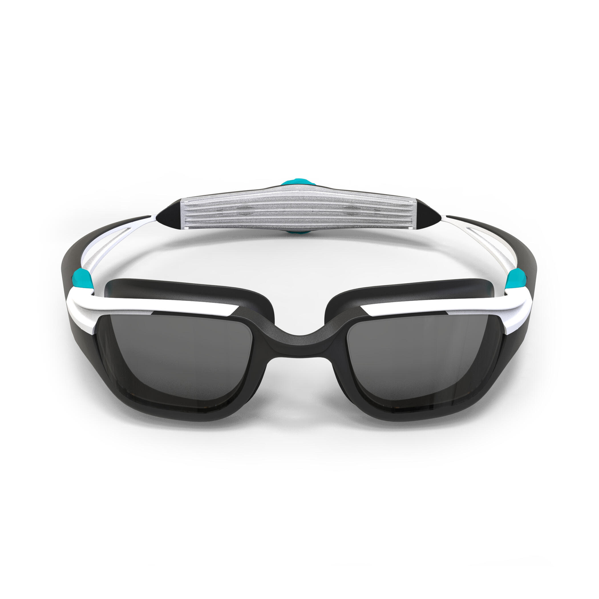 Swimming goggles TURN Size S Smoked Lenses White/Black/Turquoise