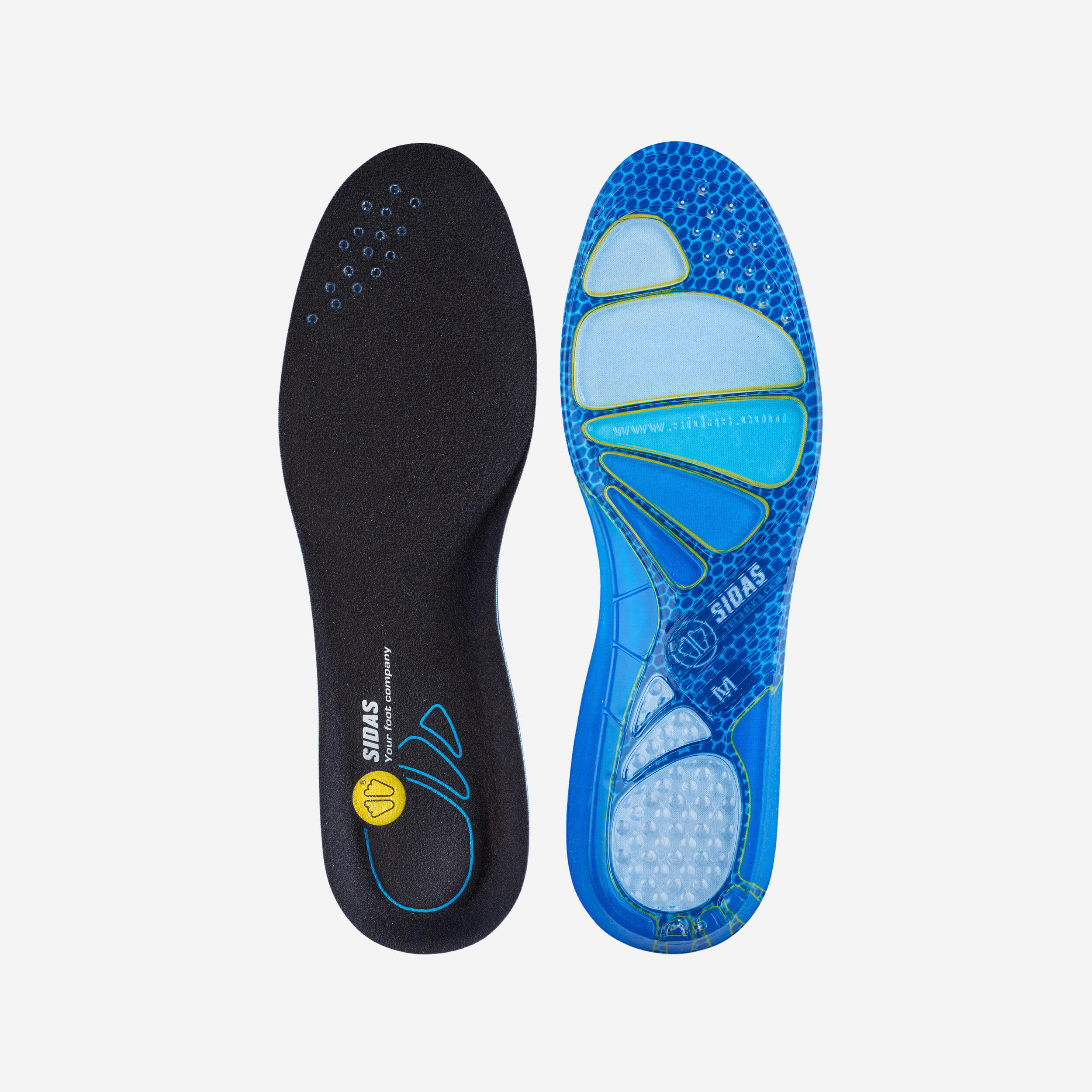 ERGOfoot Plantillas cómodas de gel Sport transpirables diseño antideslizante absorción de impactos ideales para zapatos de deporte y de trabajo. 