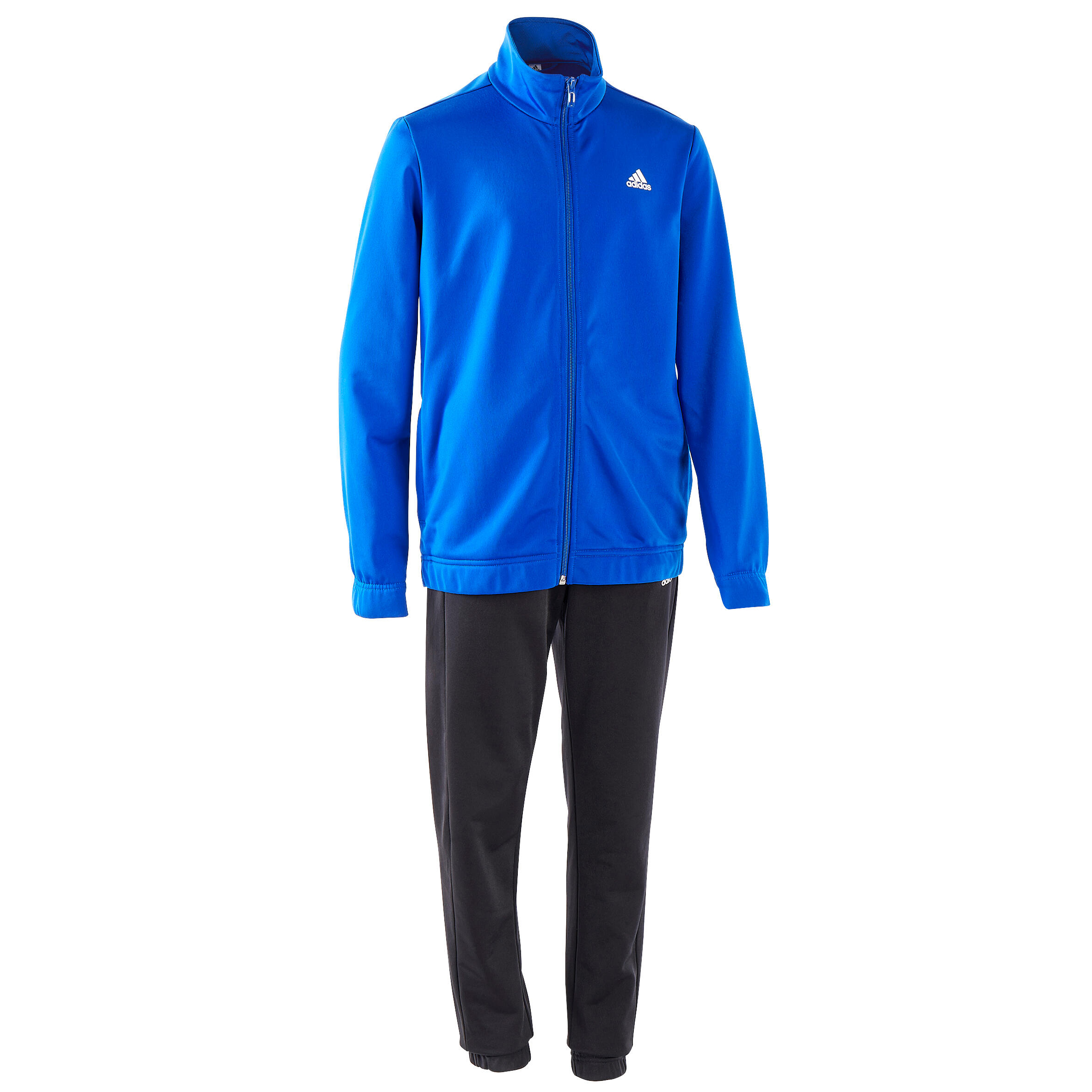 ADIDAS Tuta bambino ginnastica Adidas poliestere traspirante blu nera